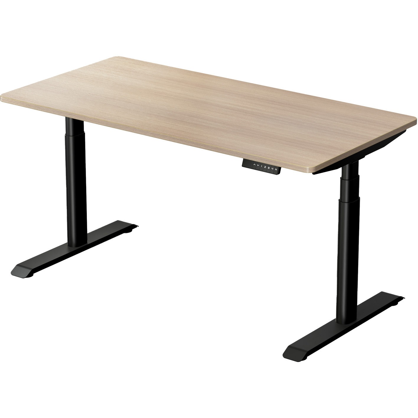 ELD-T1400(WN/BK) 電動昇降デスク ハイエンドモデル メモリー機能付き 幅100/120/140 奥行70 高さ57-117cm YAMAZEN(山善) 幅140cm