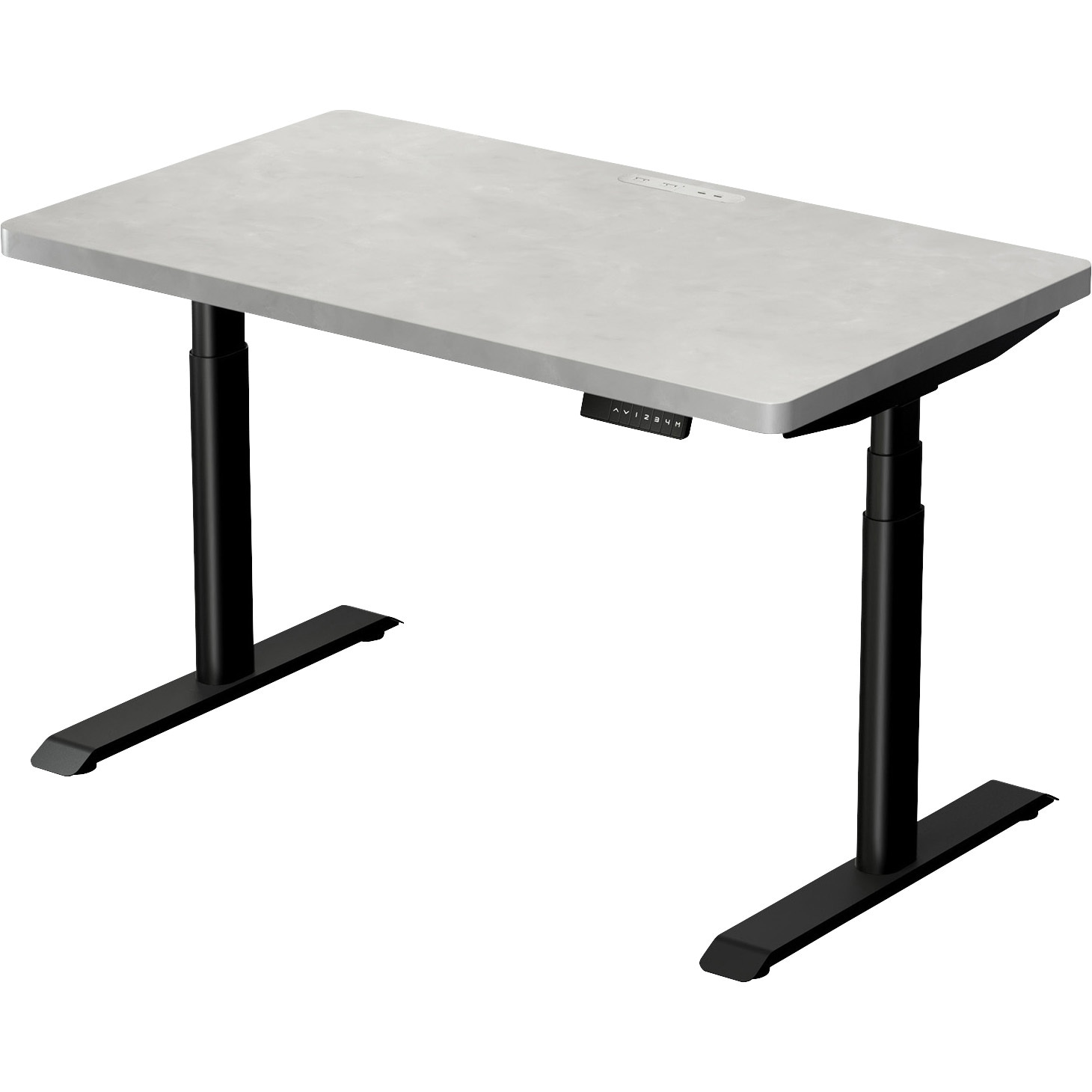 TUMT-1200(SLGY/BK) 電動昇降デスク ハイエンドモデル 電源タップ メモリー機能付き 幅100/120/140 奥行70 高さ58.5-118.5cm ハイグレード天板 1台 YAMAZEN(山善) 【通販モノタロウ】