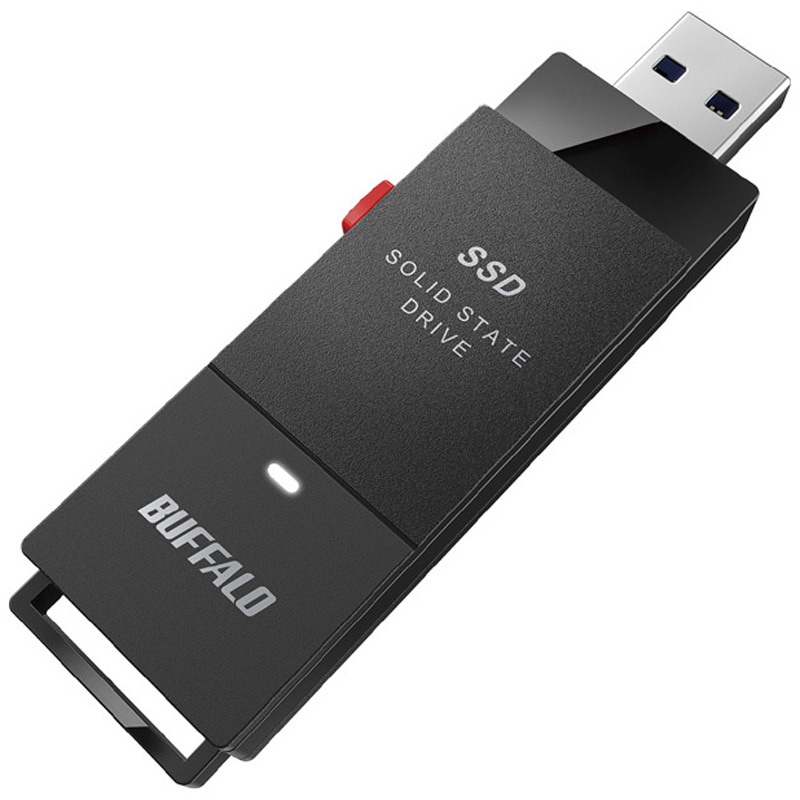 SSD-PUT250U3-BKC USB3.2(Gen1) ポータブルSSD 250GB スティック型 1台 BUFFALO(バッファロー) 【通販モノタロウ】