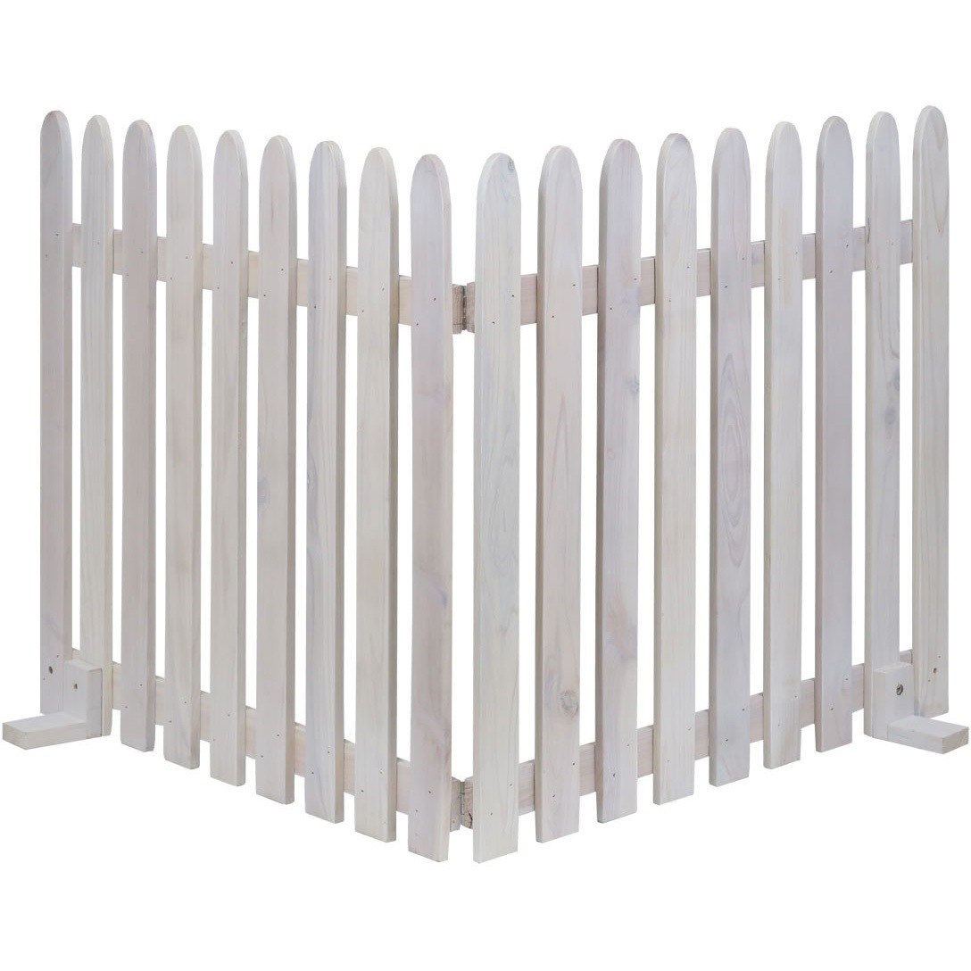 WF-142F-WHT 折り畳めるウッドフェンス142×71(縦ストライプ)1枚組 1枚 住まいスタイル 【通販モノタロウ】 8,998円