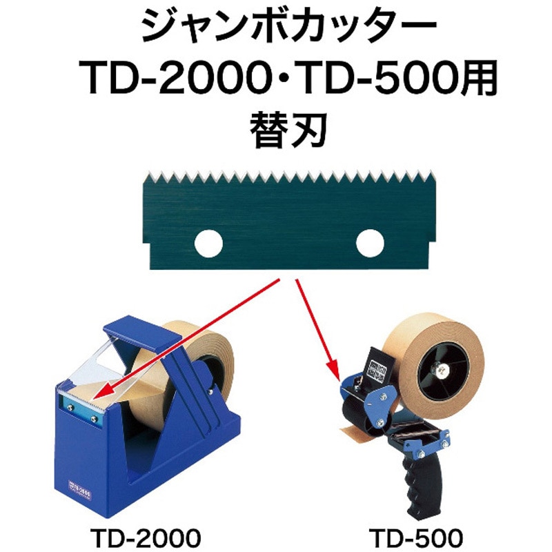 TD-500、TD-2000用 クラフトPPテープ替刃500・2000用 1個 オープン工業