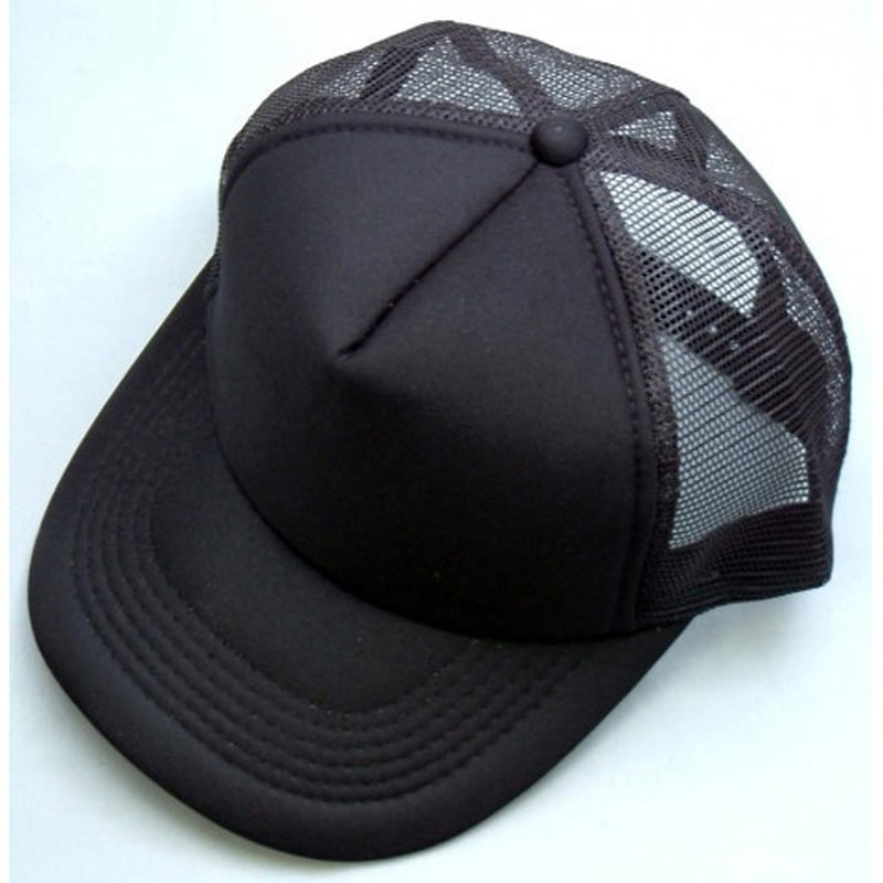 PALACE メッシュキャップ ブラック 93112 ポリエステルアメリカンメッシュキャップ FUKUTOKU(福徳産業