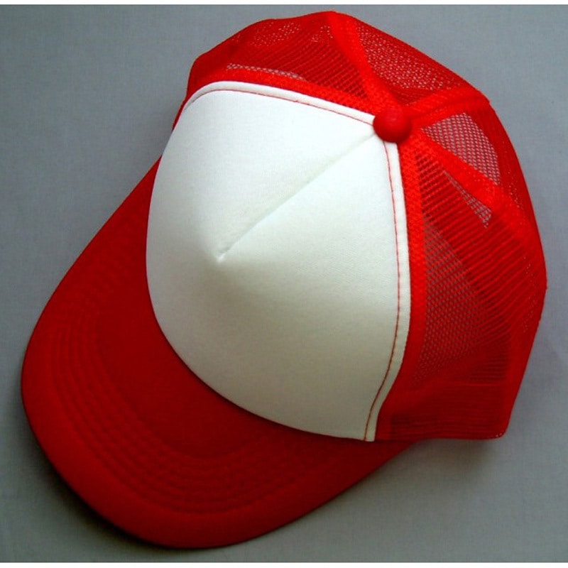 93109 ツートンアメリカンメッシュキャップ FUKUTOKU(福徳産業) レッド