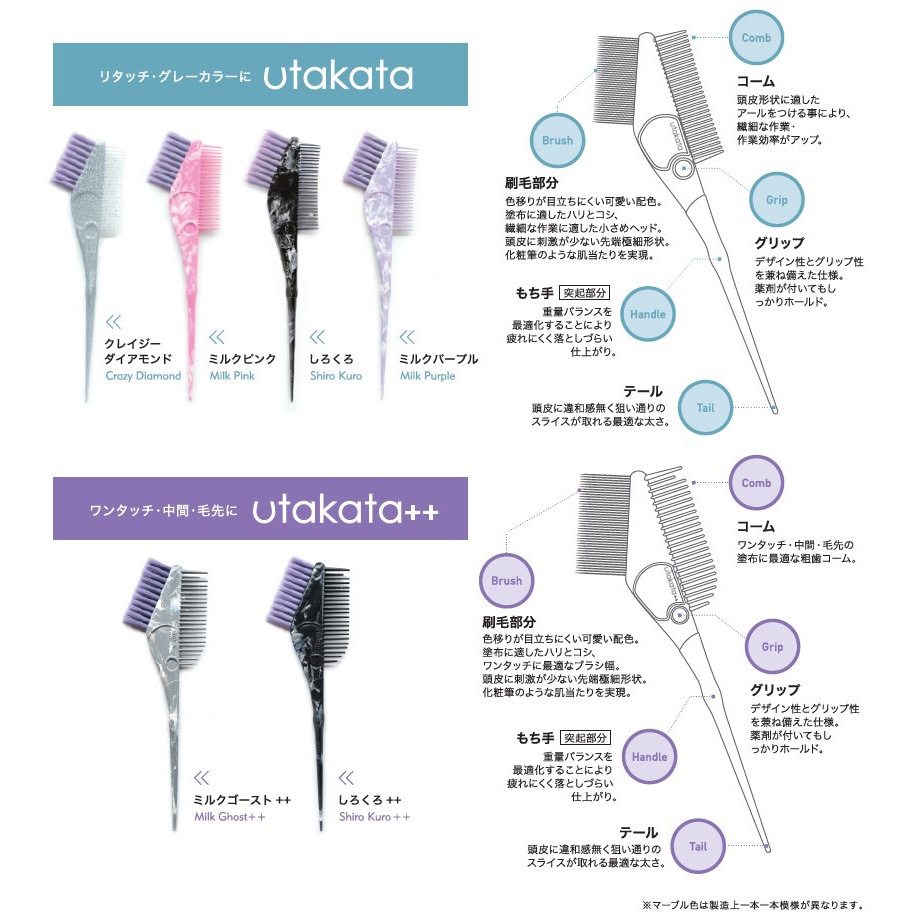 utakata ヘアダイブラシ 1本 utakata 【通販モノタロウ】