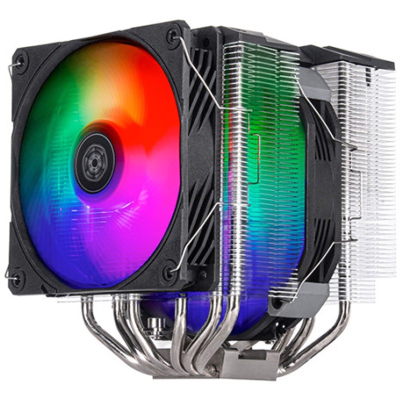 SST-HYD140-ARGB SilverStone クーラー Hydrogon D140 ARGB 6本の銅製ヒートパイプとデュアルARGBファン装備高性能デュアルタワー SST-HYD140-ARGB 1台 SILVER STONE(シルバーストーン) 【通販モノタロウ】