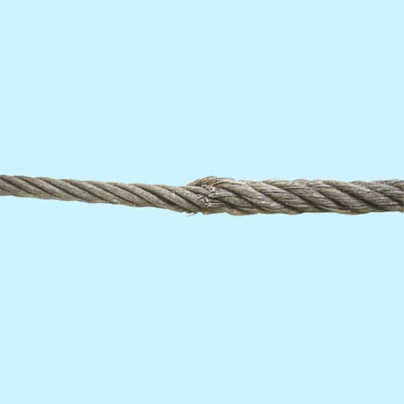 6mm×1m アウト台付ワイヤ巻差フレミッシュ 大洋製器工業 ロープ径6mm長 
