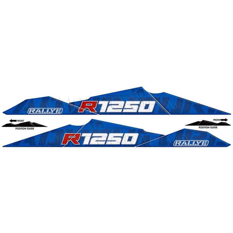 BB009BR2 BEAK PROTECTION KIT MOTO GRAFIX (モトグラフィックス) 適合車種BMW R1250GS Adventure/Rallye Edition(23/24) Blue with White， Red & Metallic Silver色   BB009BR2