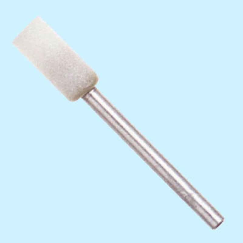 MW-141 WA軸付砥石白A FSK(エフエスケー) ビトリファイド 合金鋼・工具鋼・炭素鋼用 粒度60 軸径3mm外径6mm 1袋(100本) MW-141