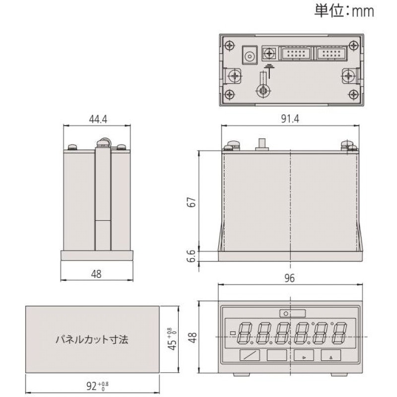 リニアゲージカウンターmitutoyo EC-10D センサ用表示器 表示ユニット