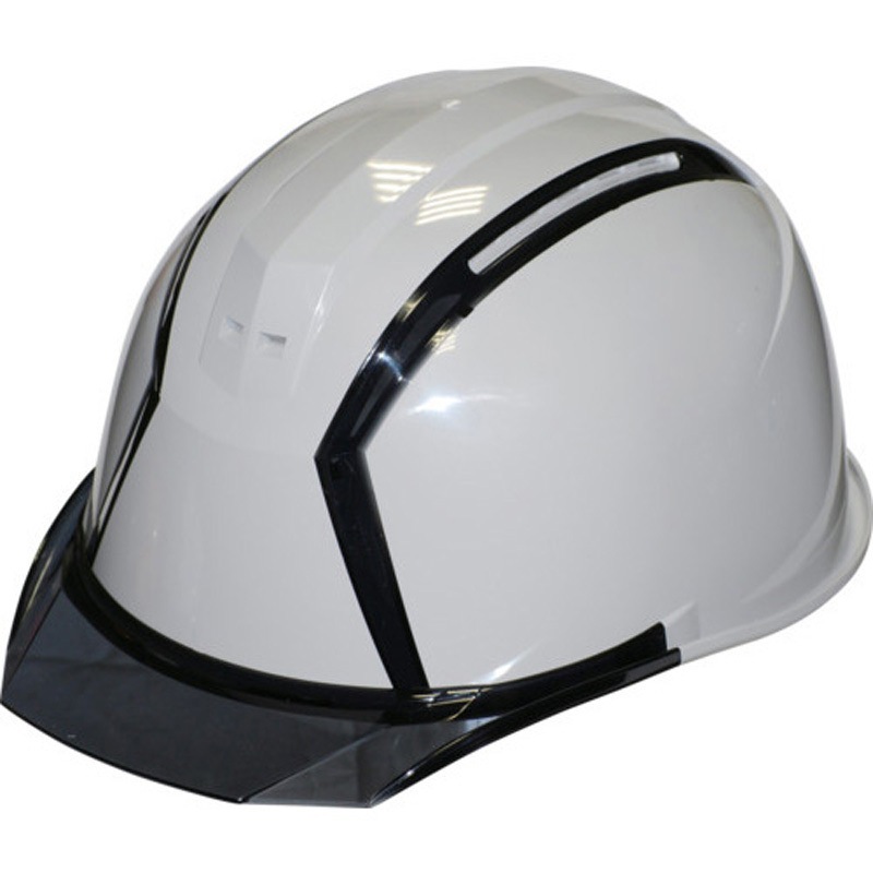 MXC-B-68-G-NCOOL ヘルメット スミハット バイザー付 住ベテクノプラスチック 産業用 Nクールホワイト 衝撃吸収ライナーあり