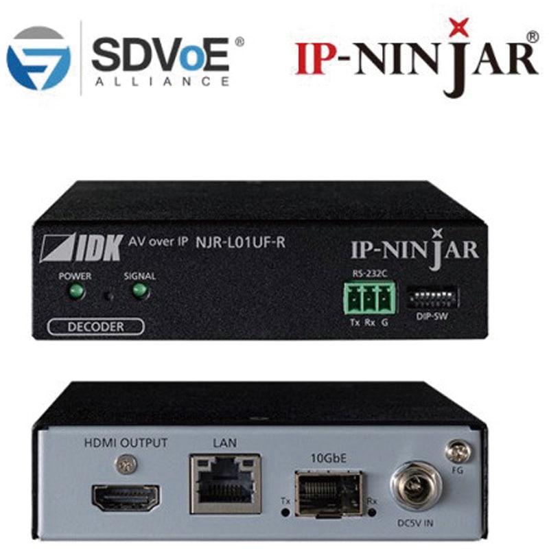 NJR-L01UF-R 4K@60対応HDMIデコーダー光ファイバーモデル 1個 アイ・ディ・ケイ 【通販モノタロウ】