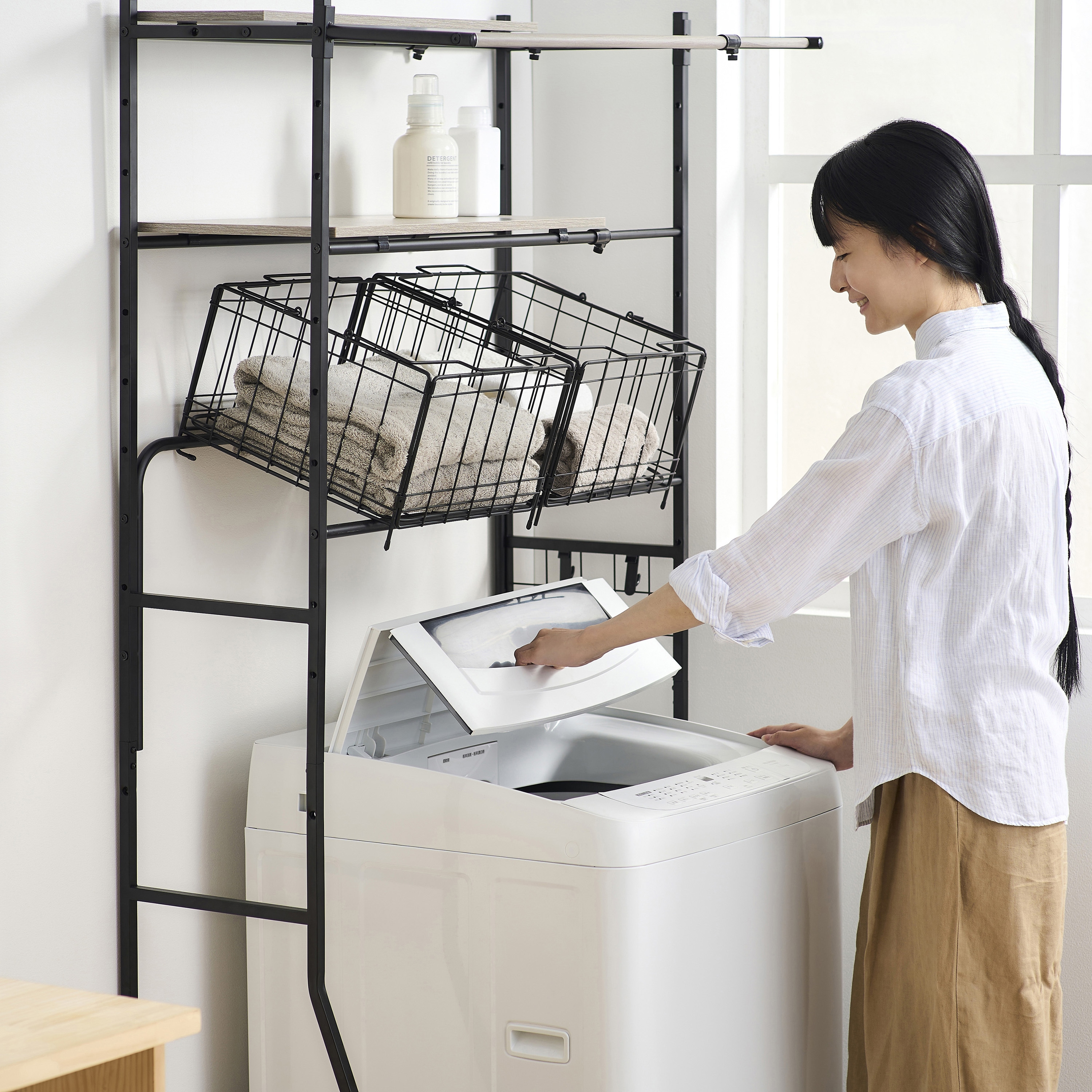 ITW-80B01-W 全自動洗濯機 8kg アイリスオーヤマ ホワイト色 ITW-80B01