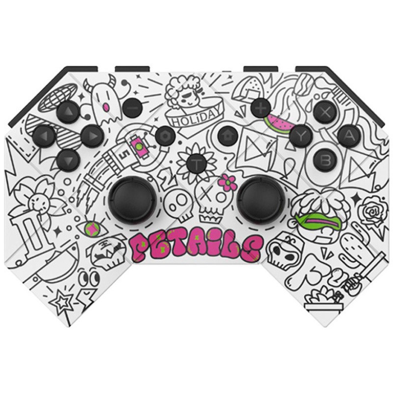 PB-WBC02-WL ワイヤレスゲームパッド CHOC 2.0 Mr.wulong Bluetooth 5.0/6軸ジャイロ/振動 1個 PB Tails 【通販モノタロウ】