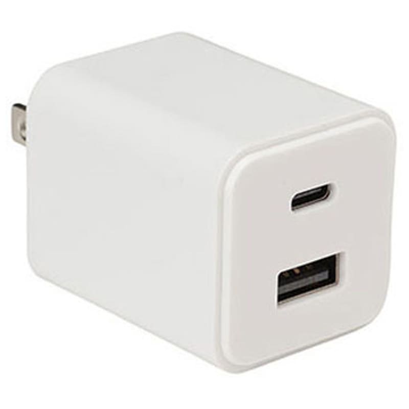 QU-0201WH USB充電器 QTJ 1ポート ケーブル長1m ホワイト色 QU-0201WH
