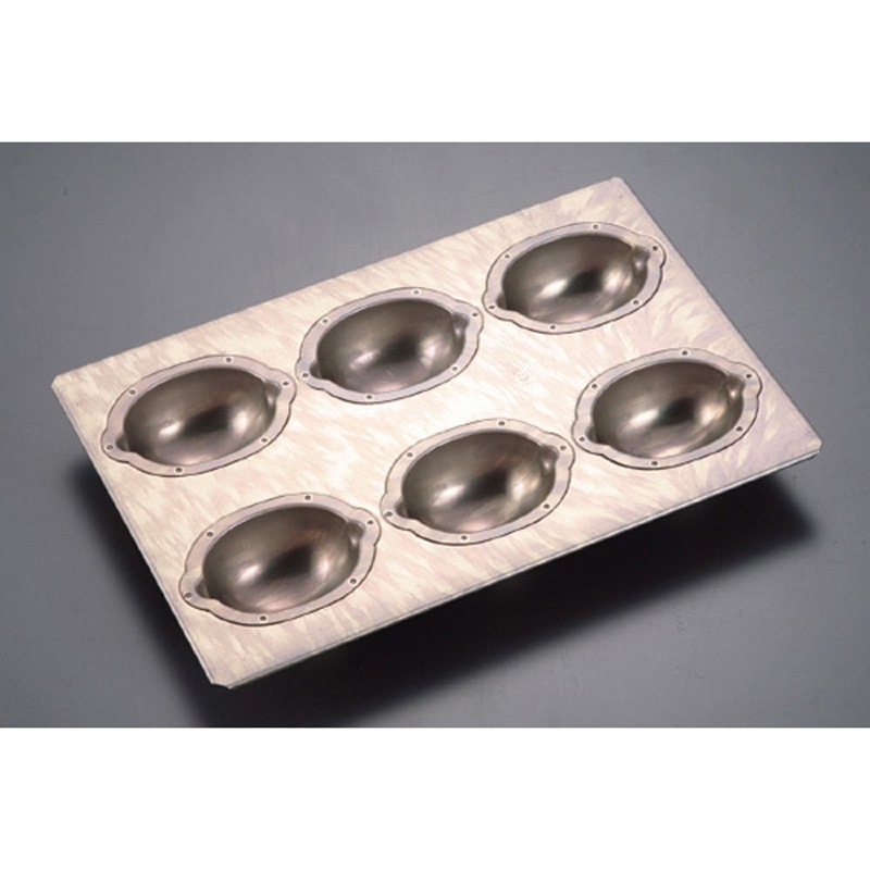 レモンケーキ型 6ヶ付 シリコン加工型天板 千代田金属工業 焼き菓子型