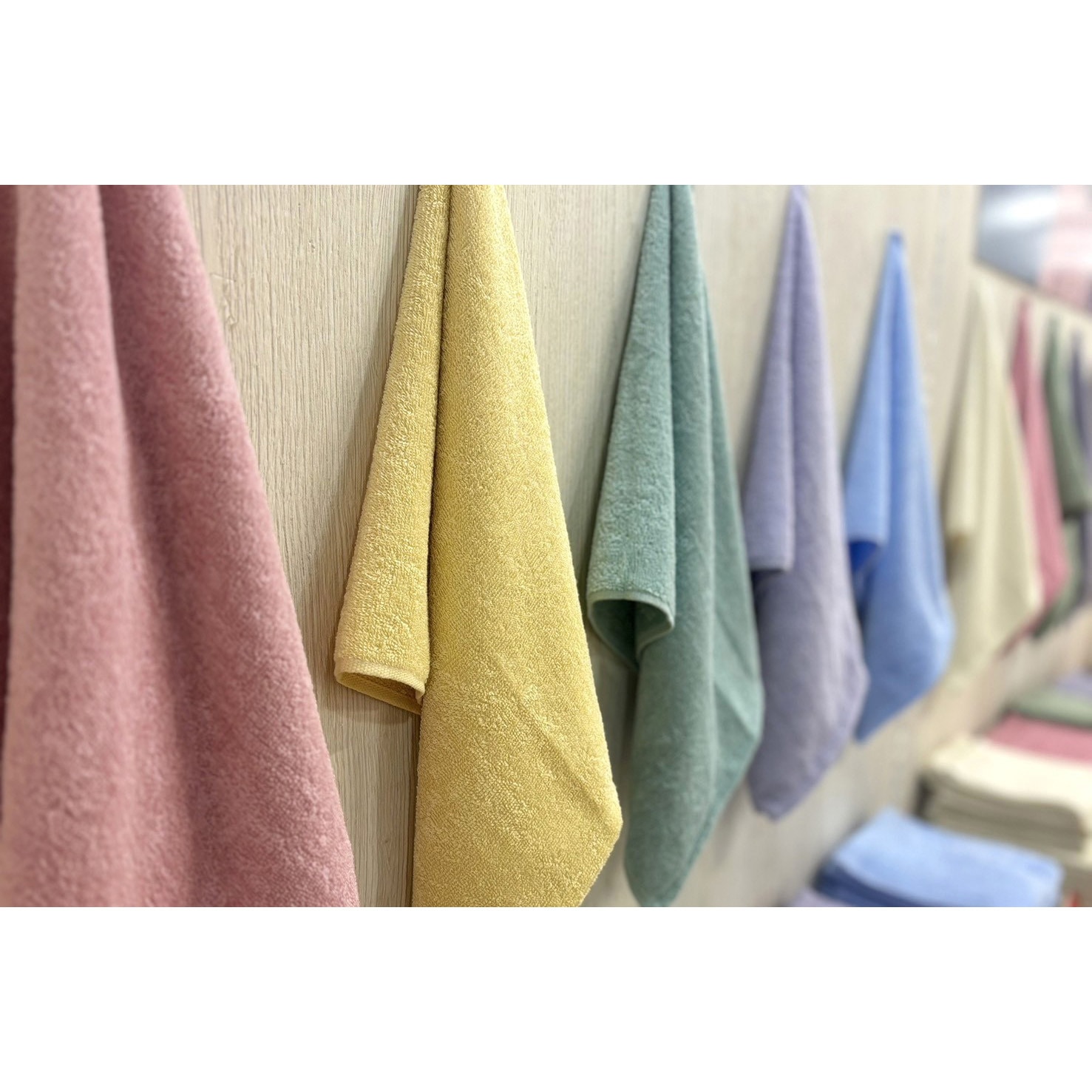 BO503214 バスタオル 甘撚りムードカラー 林 カーキ色 1枚 BO503214