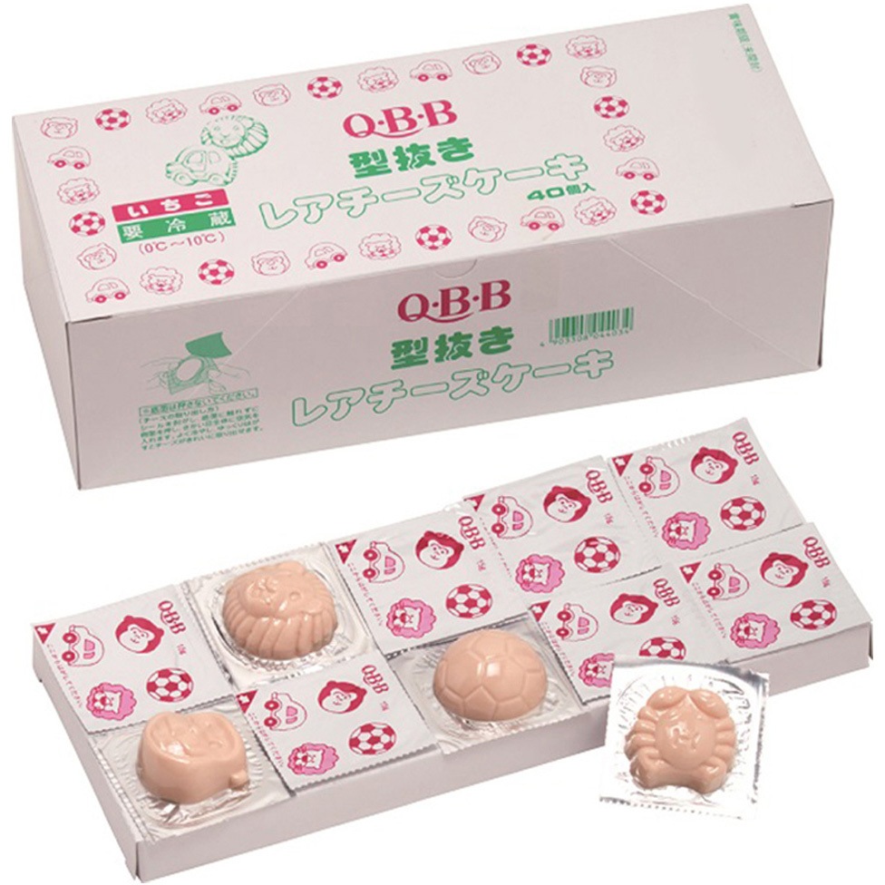 冷蔵] 型抜きレアチーズケーキ いちご 1セット(15g×2個) QBB 【通販