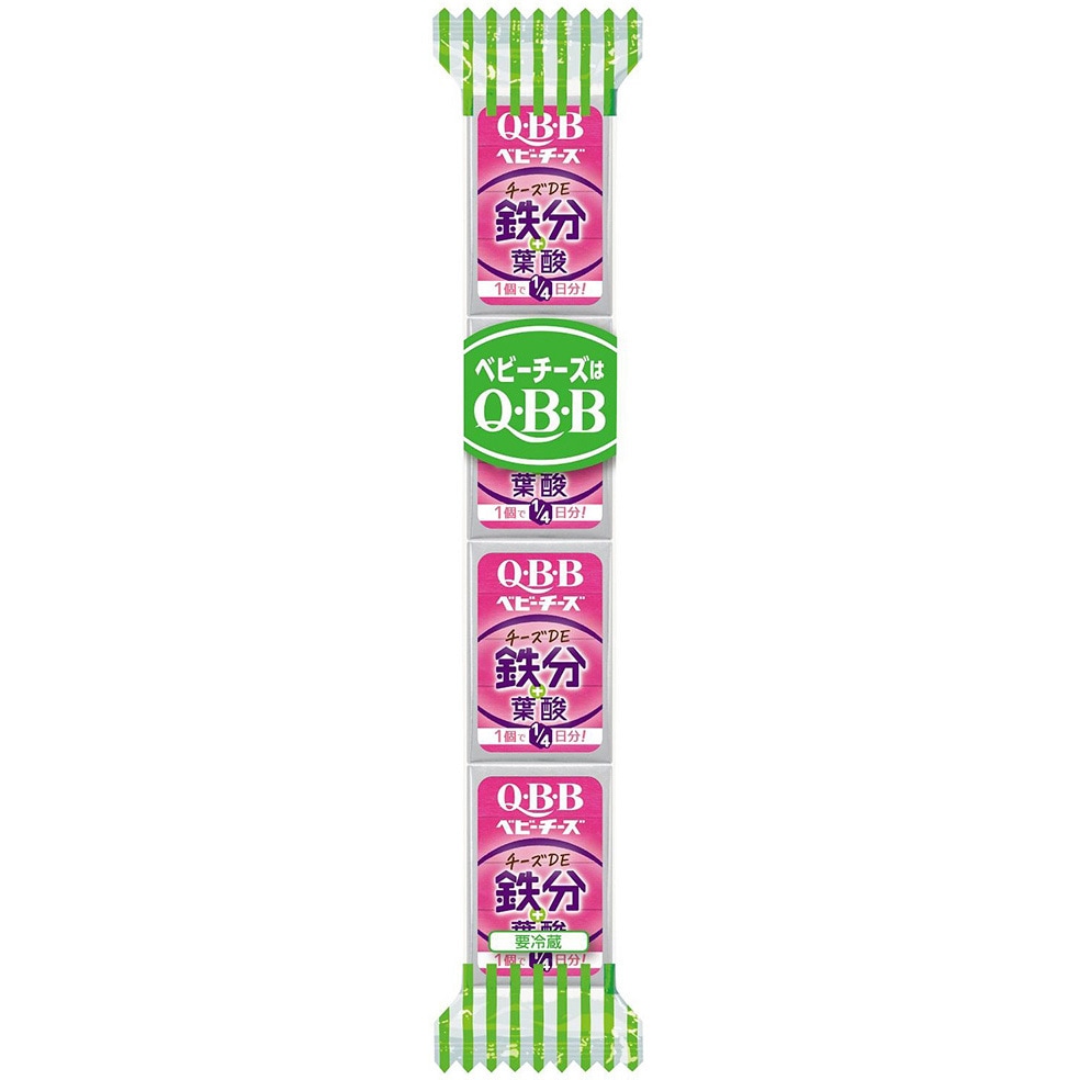 冷蔵] おいしく健康プラスベビーチーズチーズDE鉄分 1セット(54g