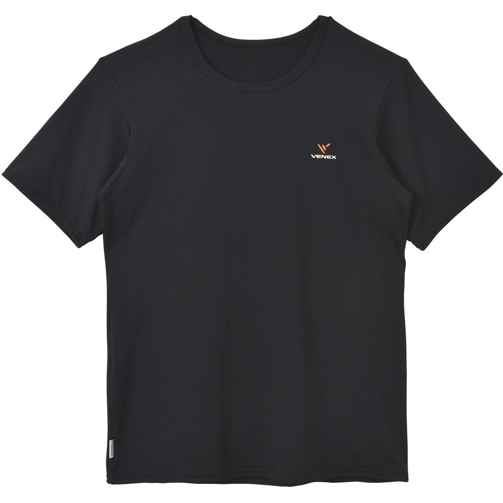 6705 ベネクス メンズ リフレッシュ Tシャツ リカバリー ルーム ウェア 疲労 睡眠 回復 VENEX ブラック色 サイズM