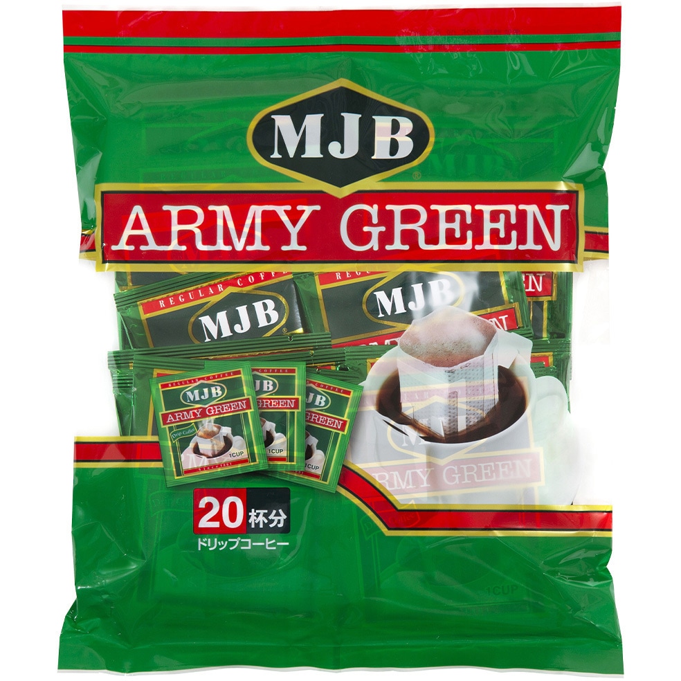 MJB アーミーグリーンドリップコーヒー 1セット(20袋×12袋) MJB 【通販