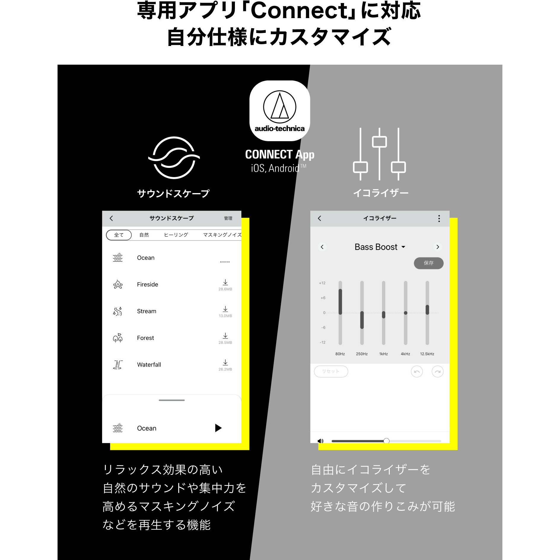 ATH-CKS50TW2 GR 完全ワイヤレスイヤホン audio-technica 接続
