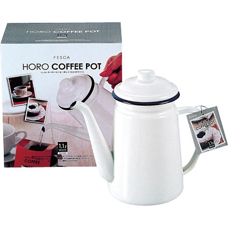 HB-731 フェスカ ホーローコーヒーポット パール金属 満水容量0.7L
