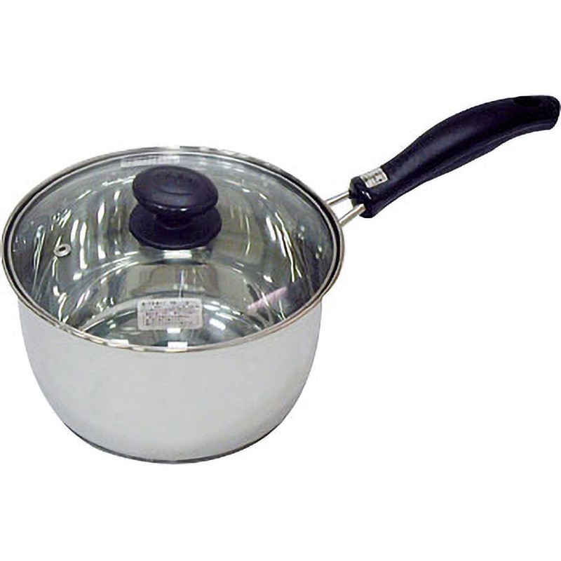 レシェンテ 3層底ガラス蓋付片手鍋 パール金属 【通販モノタロウ】