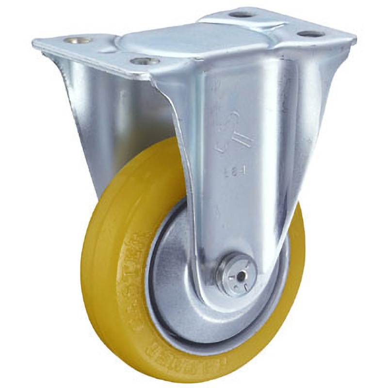 400SR-URB150 400SR 固定車(ナイロンホイールウレタン巻(B入)車輪) ハンマーキャスター 150径 ユニクロメッキ仕上 車輪幅40mm