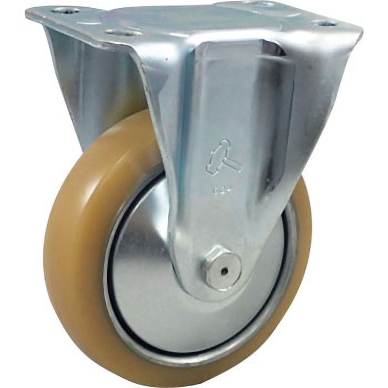 520SR-URB150 520SR・固定車(ウレタン(B入)車) ハンマーキャスター ユニクロメッキ仕上 車輪径150mm車輪幅46mm