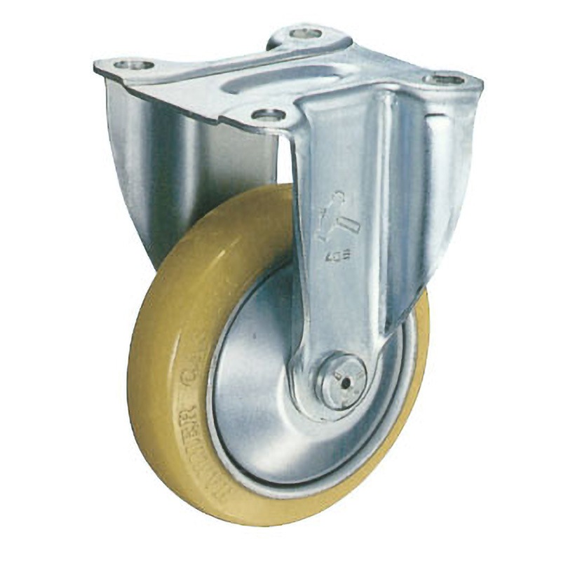 420SRP-URB150 ハンマーキャスター420SRP・固定車(ウレタン(B入)車) ハンマーキャスター 三価クロム化成処理仕上 車輪径150mm車輪幅40mm