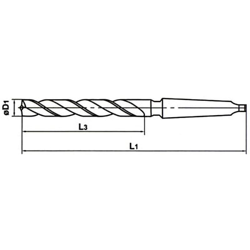TTDD1700M3 鉄骨用テーパドリル 三菱マテリアル ハイス製 シャンク径MT3 TTDD1700M3 - 【通販モノタロウ】