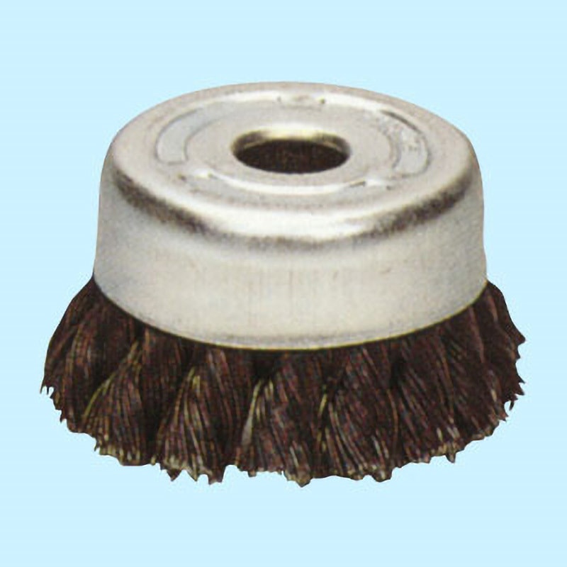 CH-76 鋼線ヒネリカップブラシ SUN POWER(サンパワー/太陽商会) 外径120mm穴径22mm  CH-76