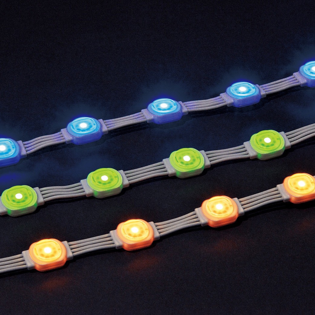 TRI02-150-RGB(13灯/2m)+TRI-TAN-2m トリリューム TOKISTAR 屋外・屋内兼用 消費電力最大0.32/灯W