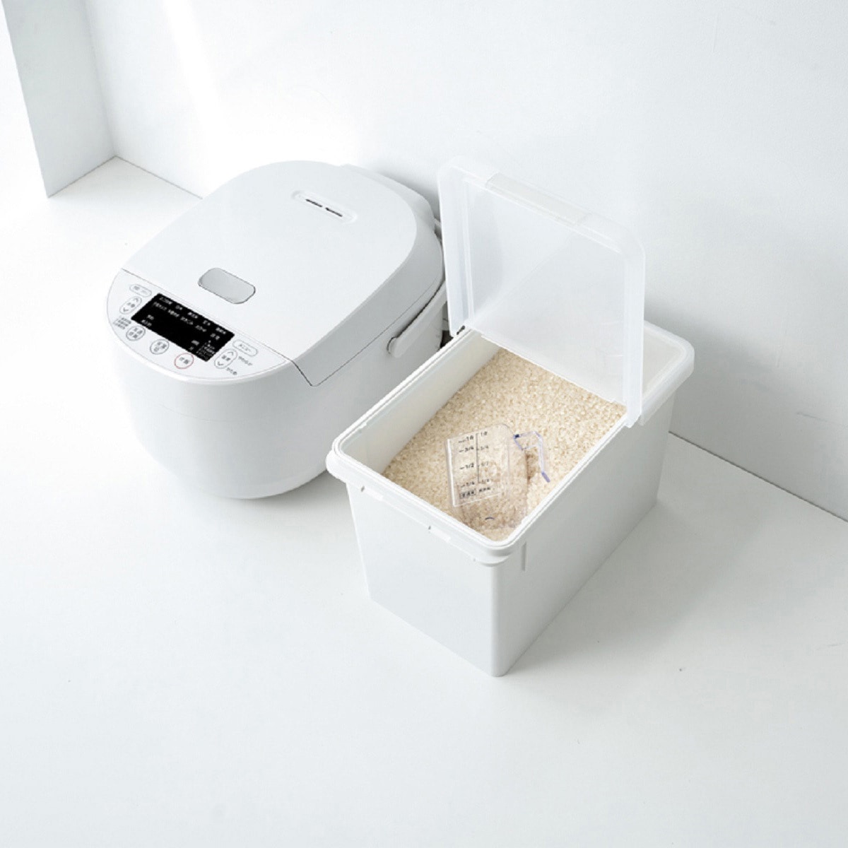 751309 S密閉米びつ アスベル ホワイト色 - 【通販モノタロウ】