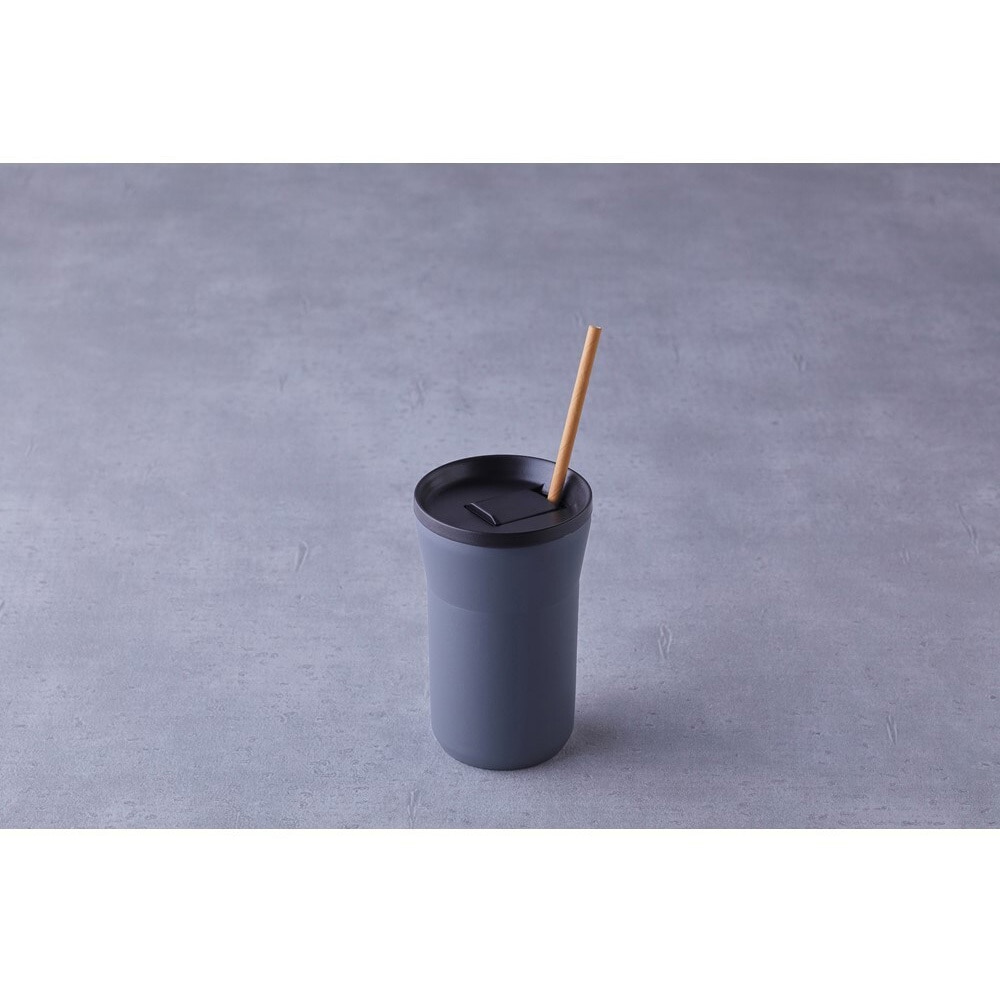 セラブリッドタンブラー (蓋付き) 京セラ 容量350mL ダークグレー色 1