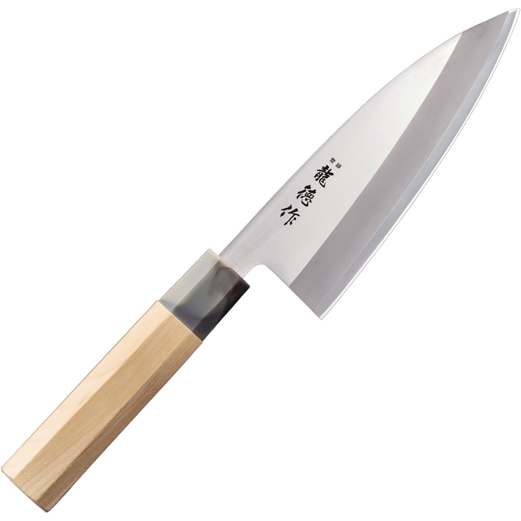 FC-572 龍徳作 八角柄 和包丁 ヒロショウ 出刃 刃渡り15cm全長28.5cm  FC-572