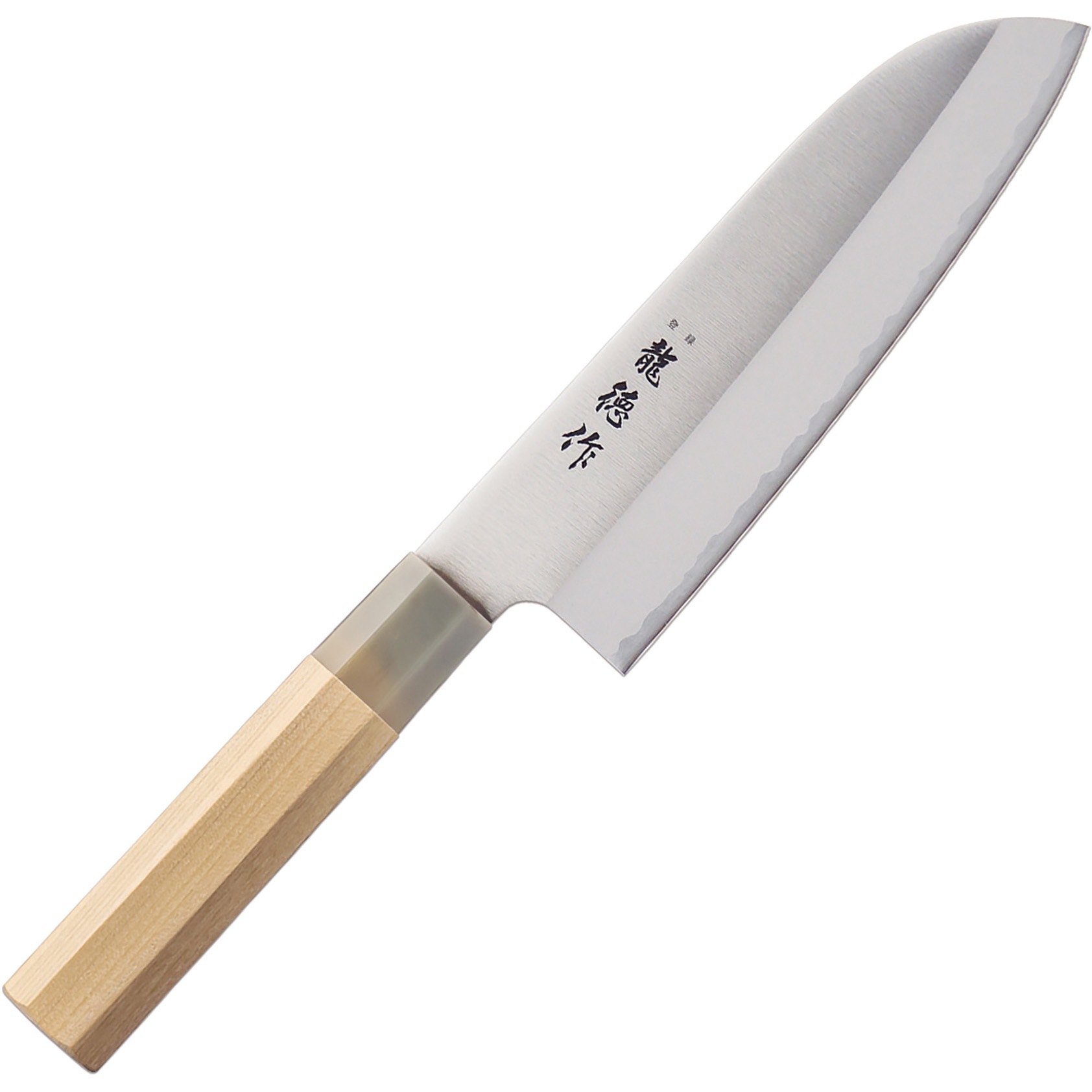 FC-579 龍徳作 八角柄 和包丁 ヒロショウ 三徳 刃渡り16.5cm全長30cm  FC-579