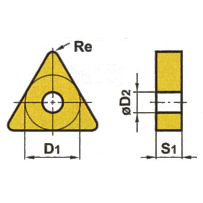 三菱マテリアル チップ (10個入り) VBMT160404-SV VP15TF (旋削用インサート) TNMG160404-MJ VP10RT チップ TNMG-MJ 三菱マテリアル 形状:正三角形60