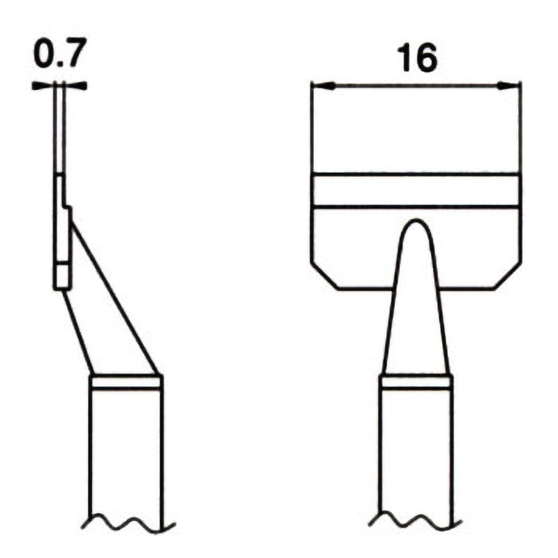 T8-1009 交換こて先(T8シリーズ) 1セット(2本) HAKKO(白光) 【通販モノタロウ】