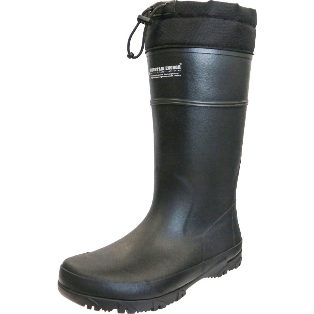 B0352AB-0M MOUNTAIN ENOUGH×1 BLACK 弘進ゴム 長靴 ブラック色 天然