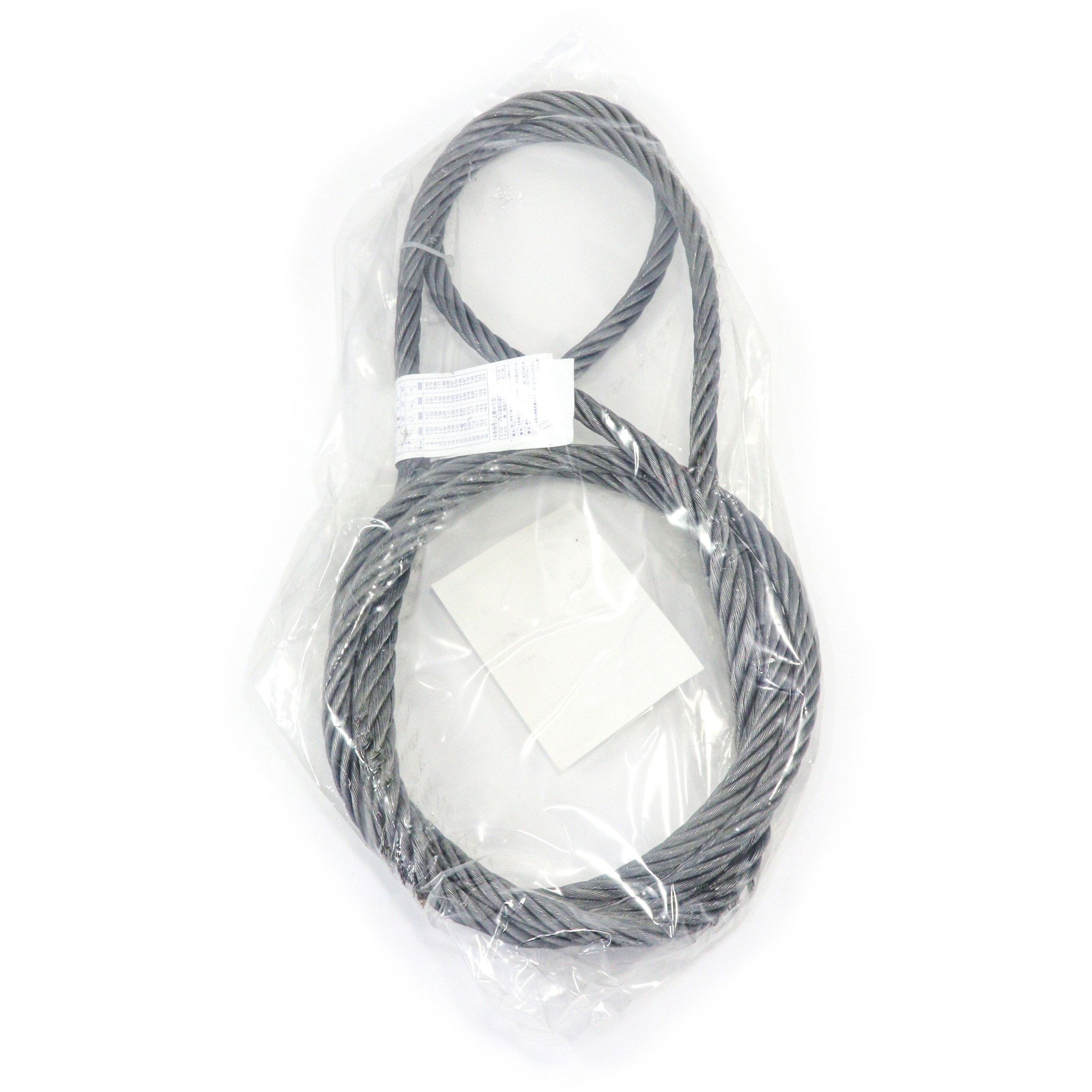 16mm×3m JIS玉掛ワイヤ(割差)6×24 O/O 大洋製器工業 ロープ径16mm長さ