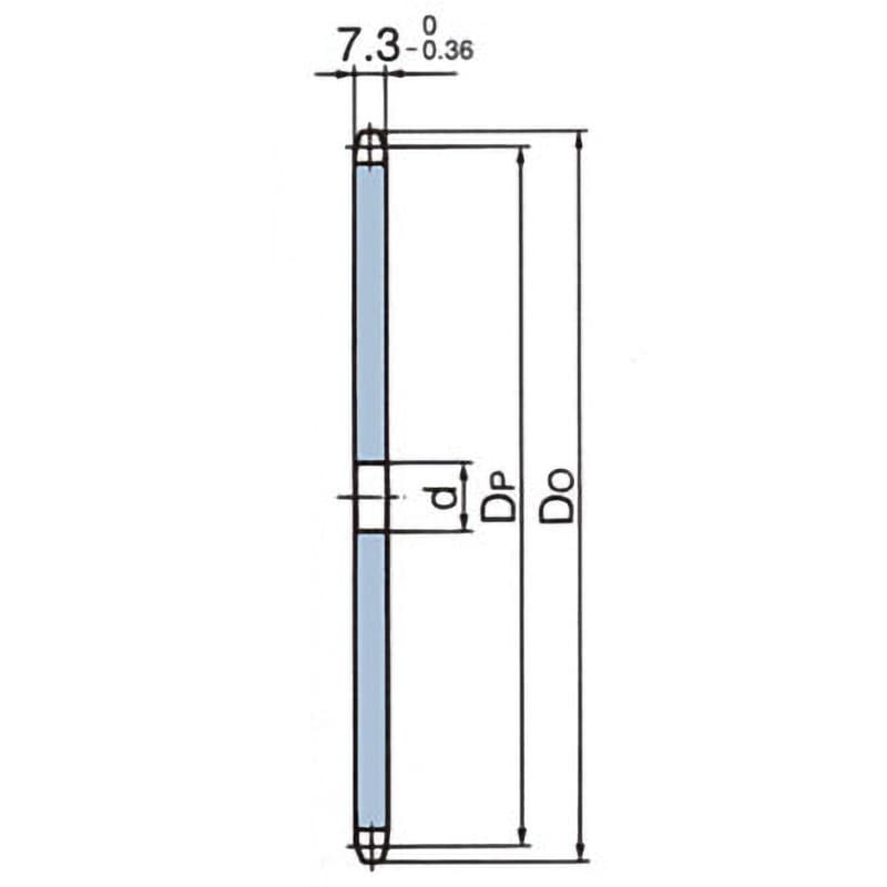 RS40 1A75T RS標準スプロケットRS40 1Aタイプ 椿本チエイン 機械構造用炭素鋼材製