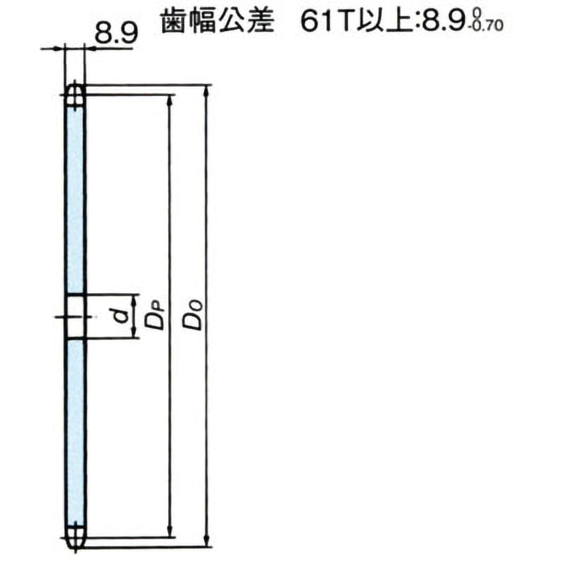 RS50 1A65T RS標準スプロケットRS50 1Aタイプ 椿本チエイン 機械構造用炭素鋼材製