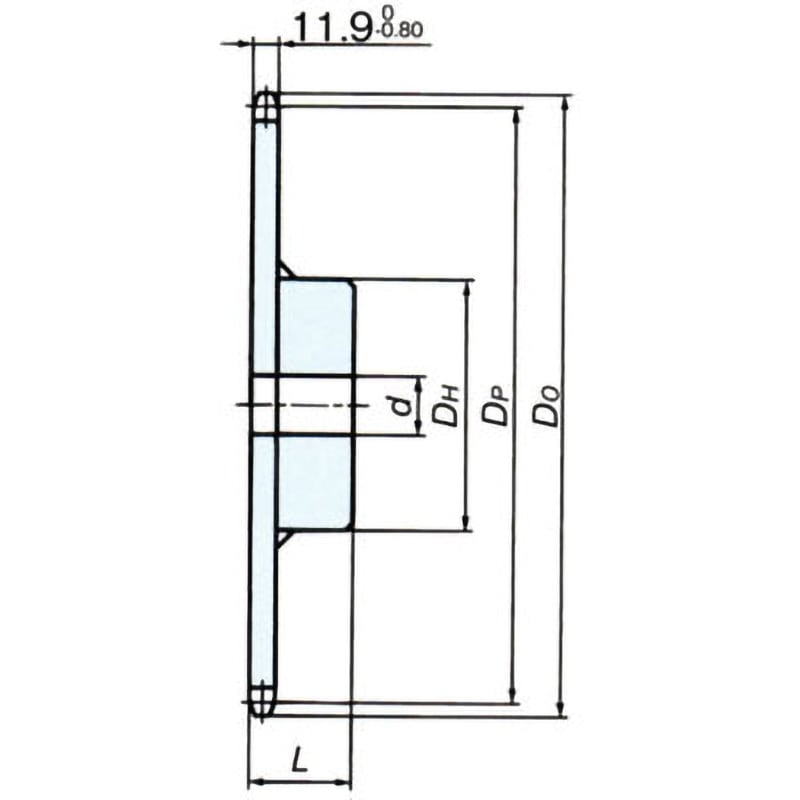 RS60-1B48T RS標準スプロケットRS60 1Bタイプ 椿本チエイン 標準品