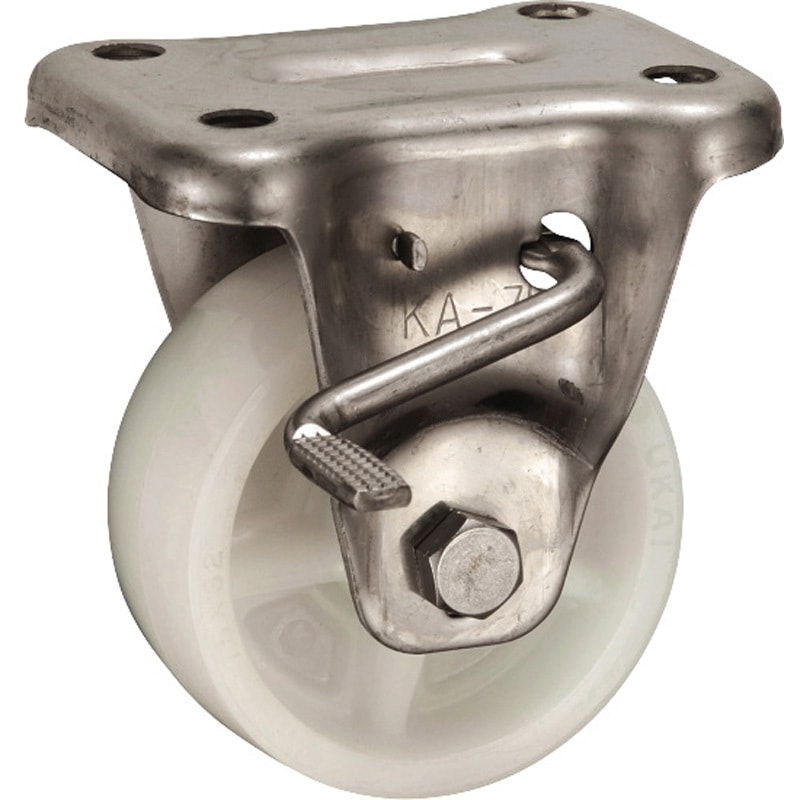 SUIEKABZL-100 ステンレス製キャスター ステンレス製ストッパー付固定