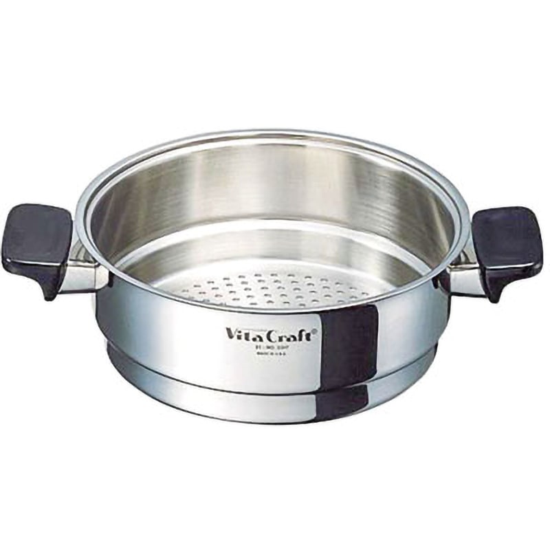 ビタクラフト　小蒸し器フタ付き ビタクラフト 小蒸し器フタ付き 3302 1個 62-9211-50（直送品） - アスクル