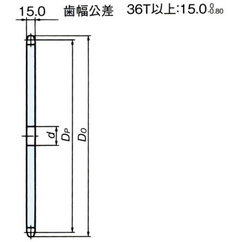 RS80-1A36T RS標準スプロケットRS80 1Aタイプ 1個 椿本チエイン 【通販サイトMonotaRO】