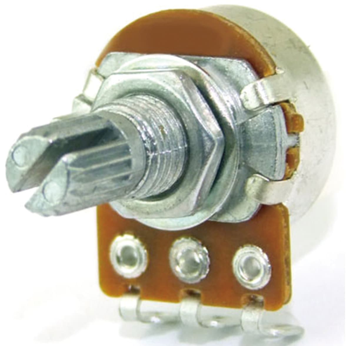 R16K4-A50K L-15KC/CI 炭素皮膜可変抵抗(ボリューム)ローレット軸