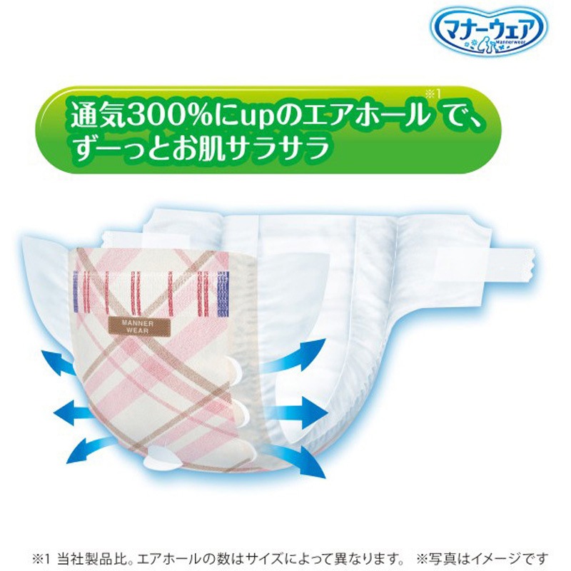 マナーウェア 長時間快適オムツ 女の子用 ユニ・チャーム サイズS 1袋