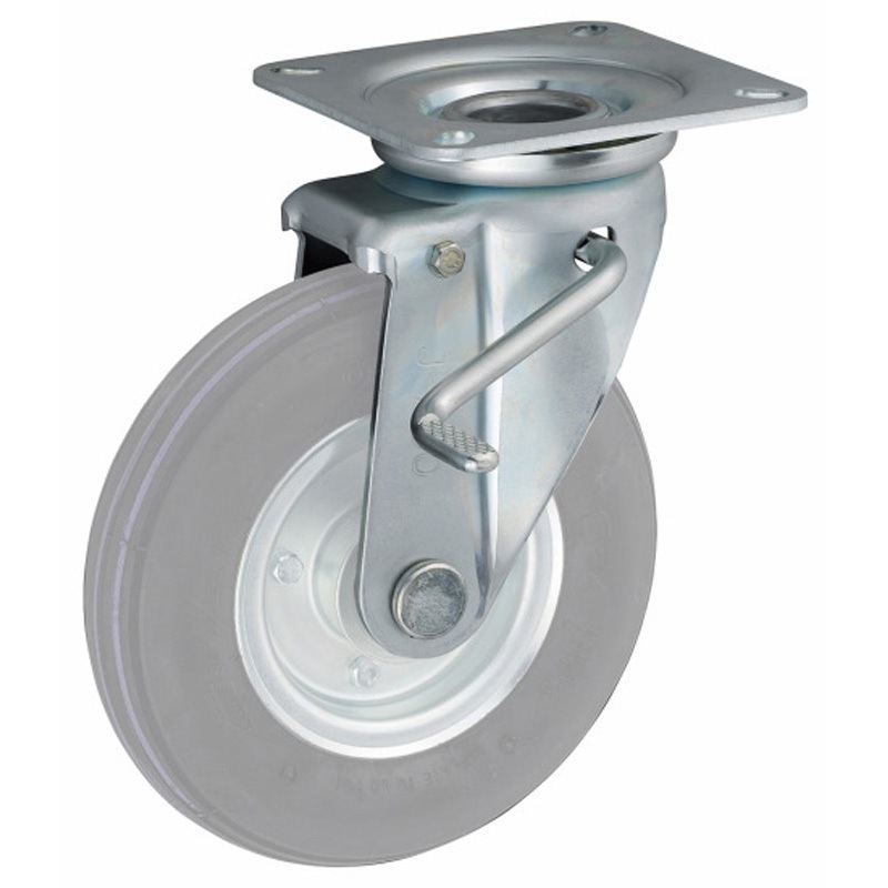 JBF61/2-2-4 産業車輛用キャスター(金具のみ) ストパー付旋回金具 HLJB/HFJBF JBF61/2-2-4 1個 ウカイ(岐阜産研工業) 【通販モノタロウ】